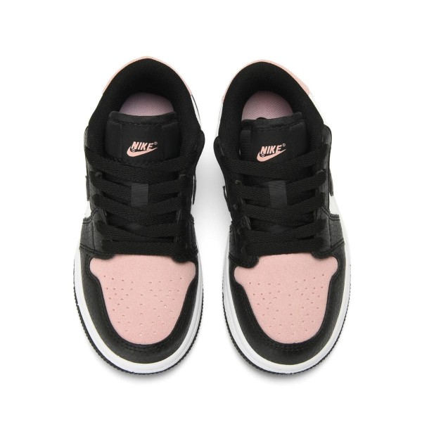 Kids Jordan 1 Low Pink Black