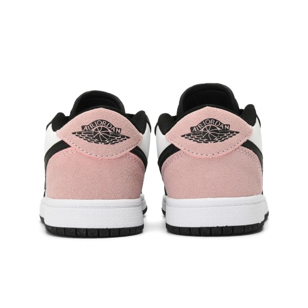 Kids Jordan 1 Low Pink Black