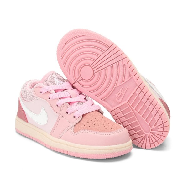 Kids Jordan 1 Low Pink