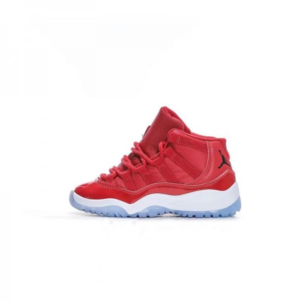 Kids Jordan 11 High Red