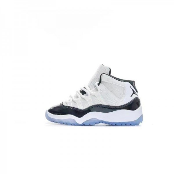 Kids Jordan 11 High White Black