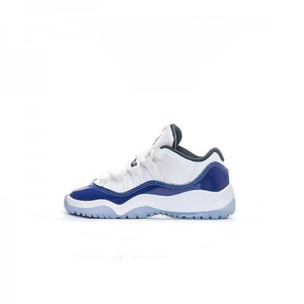 Kids Jordan 11 Low Dark Blue