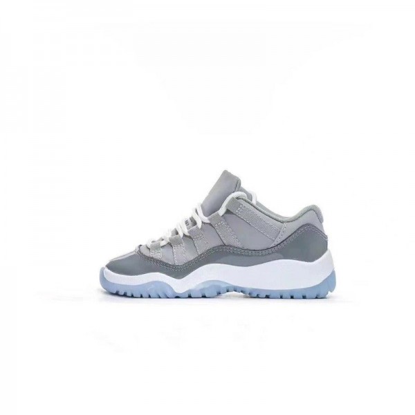 Kids Jordan 11 Low Grey