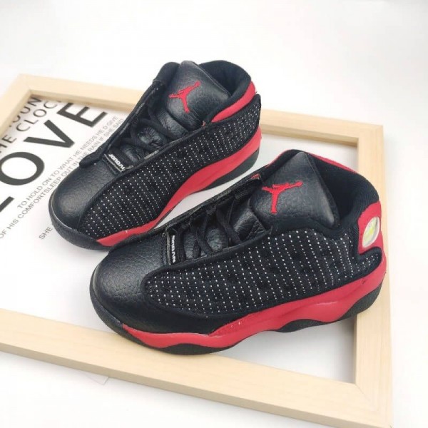 Kids Jordan 13 Black Red