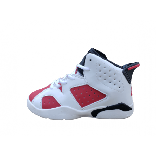 Kids Jordan 6 Red White