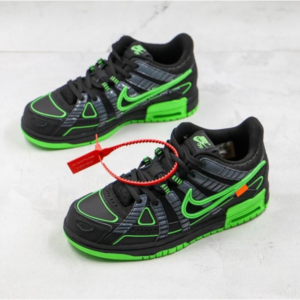 OW x Air Rubber Dunk Green Strike