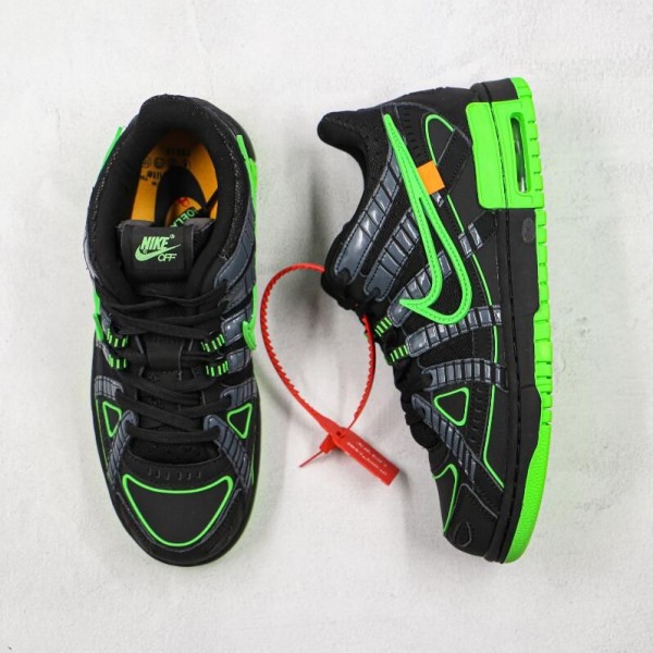 OW x Air Rubber Dunk Green Strike