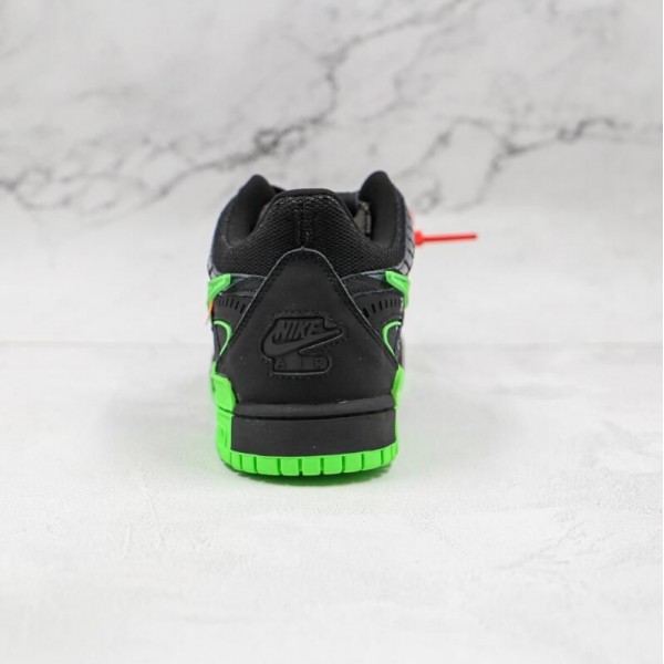 OW x Air Rubber Dunk Green Strike