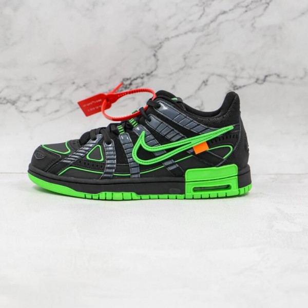 OW x Air Rubber Dunk Green Strike