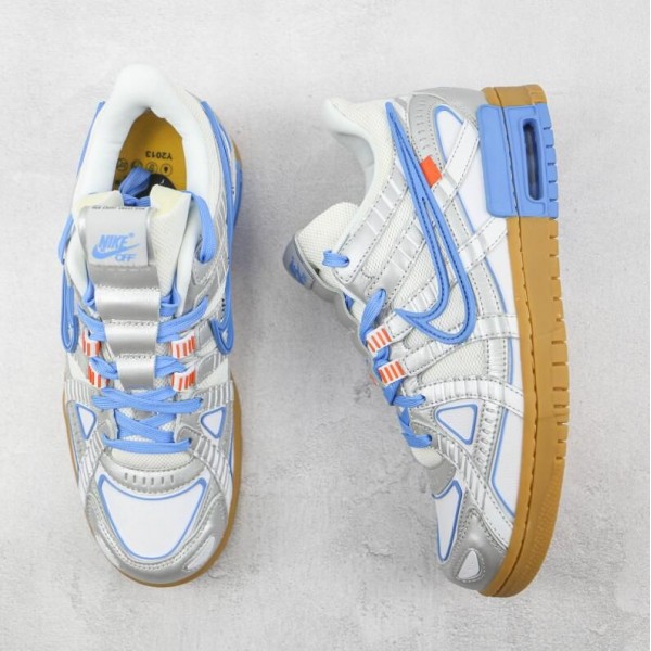 OW x Air Rubber Dunk University Blue