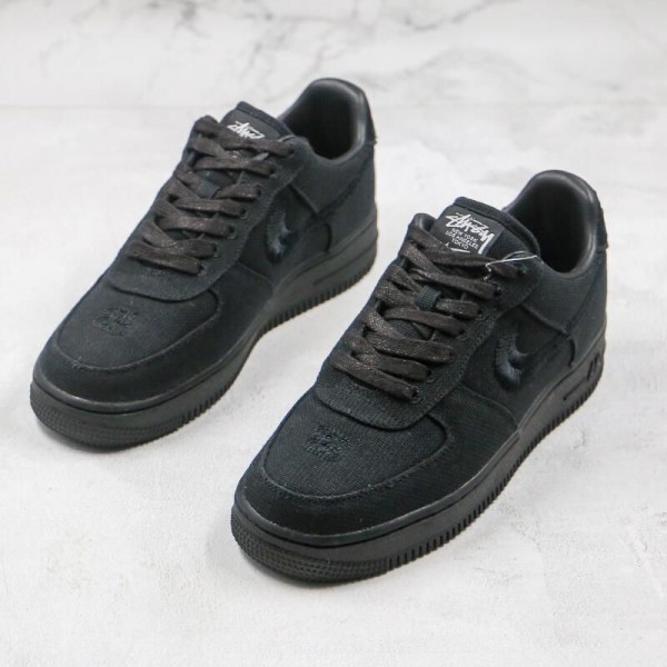Stussy x Air Force 1 Low Black Cool