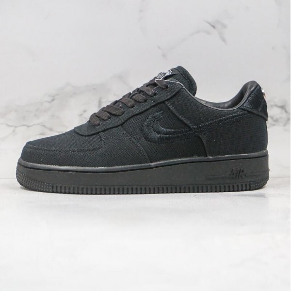 Stussy x Air Force 1 Low Black Cool
