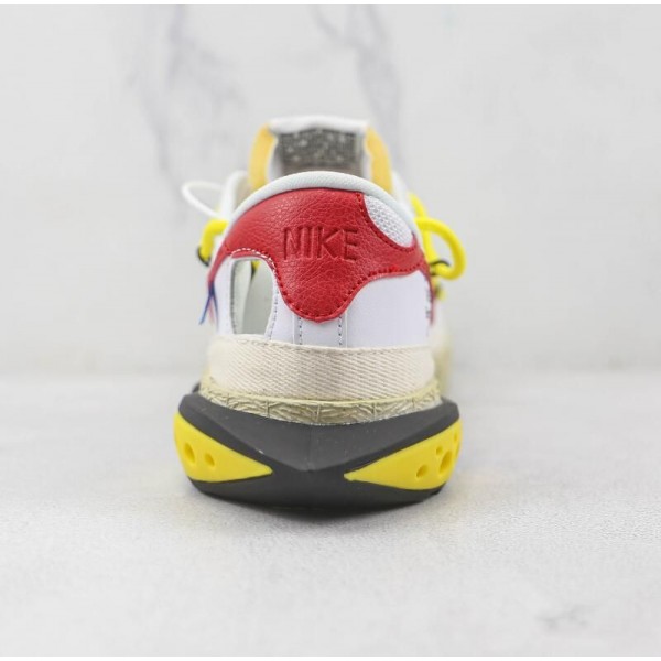 OW x Blazer Low White